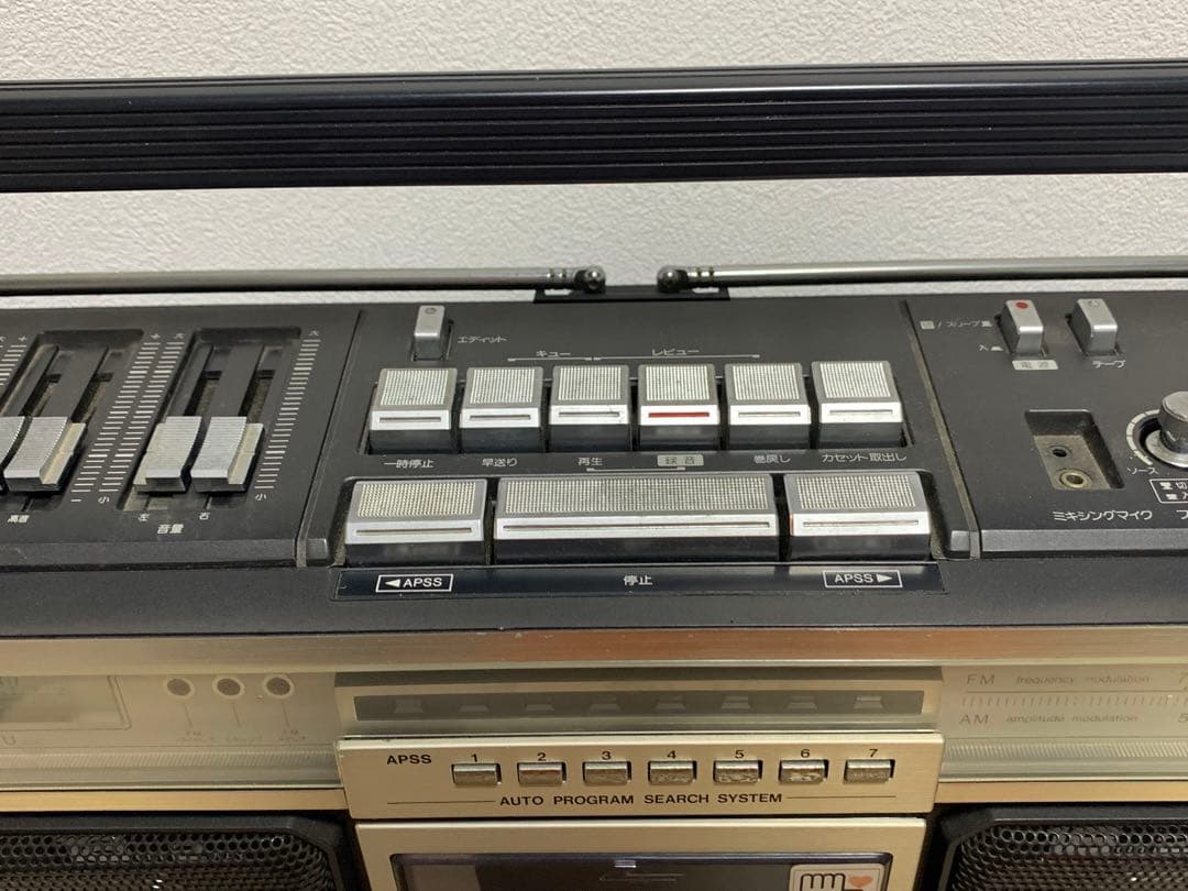SHARP GF-505SB ラジオ付ステレオテープレコーダージャンク品