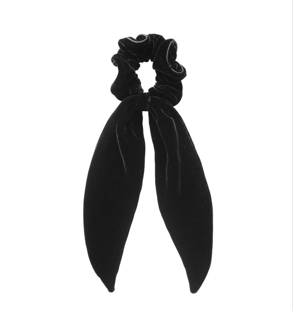 ALEXANDRE DE PARIS ベルベットリボンシュシュ⭐︎ブラック