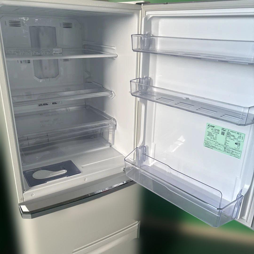 三菱 冷蔵庫 MR-C34C-W 335L