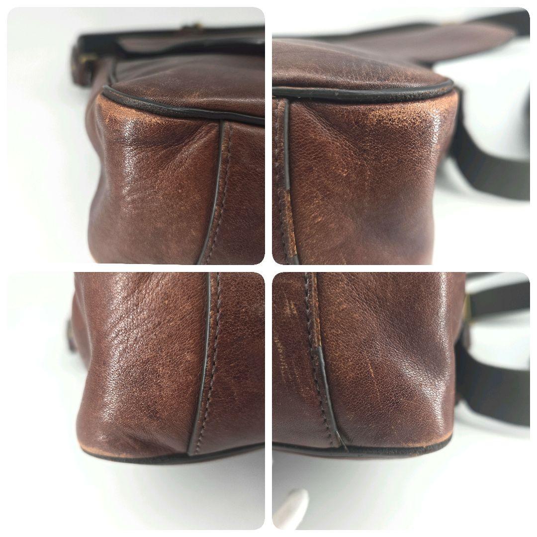 良品　COACH　ブリーカークーリエ　レザーメッセンジャーバッグ