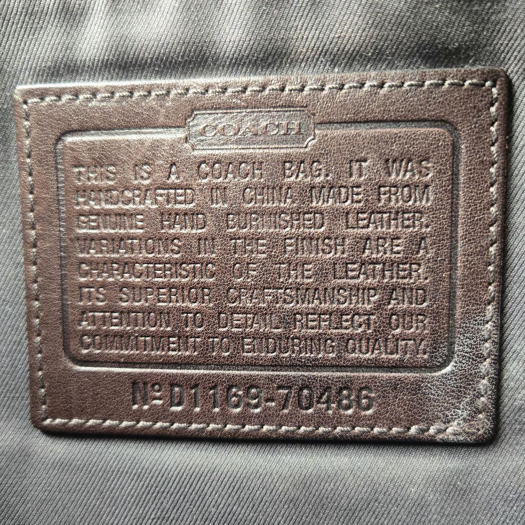 良品　COACH　ブリーカークーリエ　レザーメッセンジャーバッグ