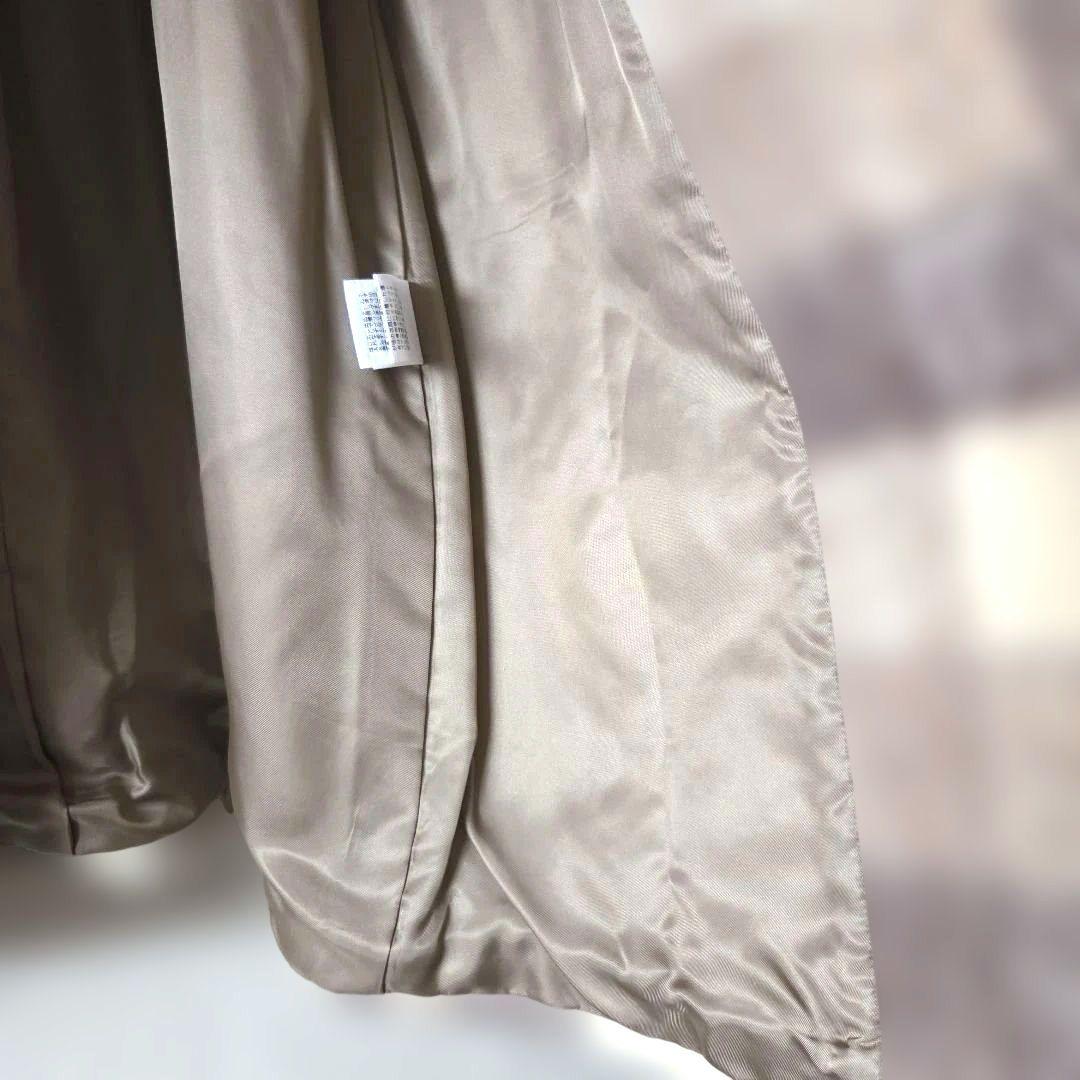 ノンノNON NO ☆シャギーダッフルコートアルパカ モヘヤ ウール チェック柄