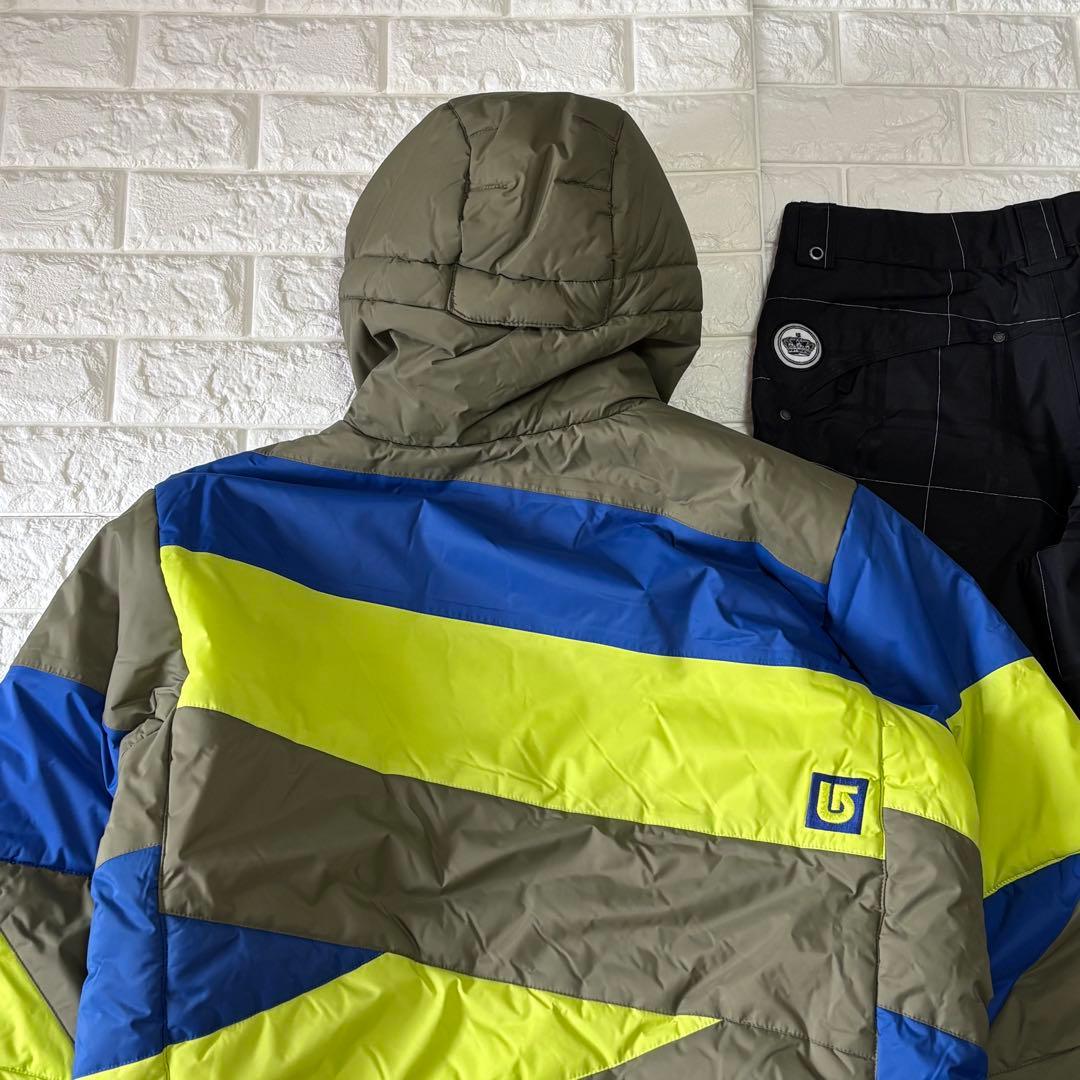 gh様 BURTON バートン スノーボードウェア メンズ 上下 ネオンカラーM