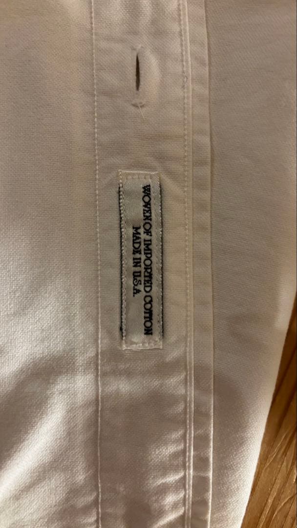 インディビジュアライズド ボタンダウン白シャツ 16-33 　Lサイズ