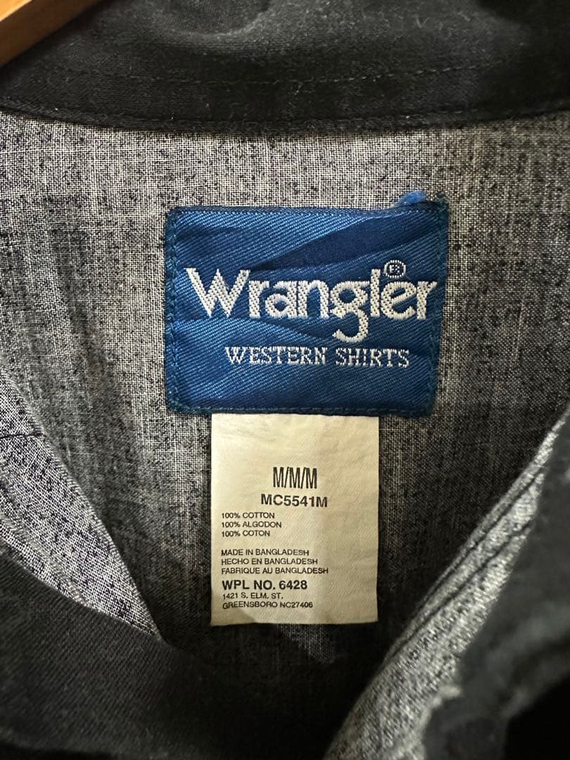 海外製 Wrangler ロデオプリント 長袖 ウエスタンシャツ ラングラー