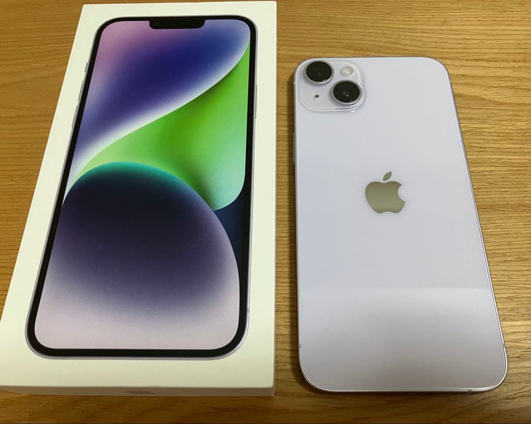 Apple iPhone 14 Plus パープル 本体・箱・充電器付き