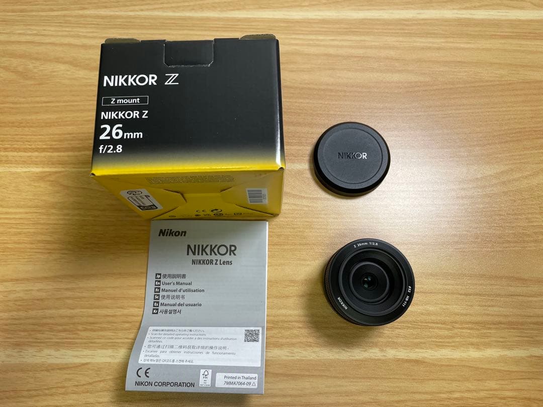 【美品】NIKKOR Z 26mm f/2.8 ARCREST II 付き