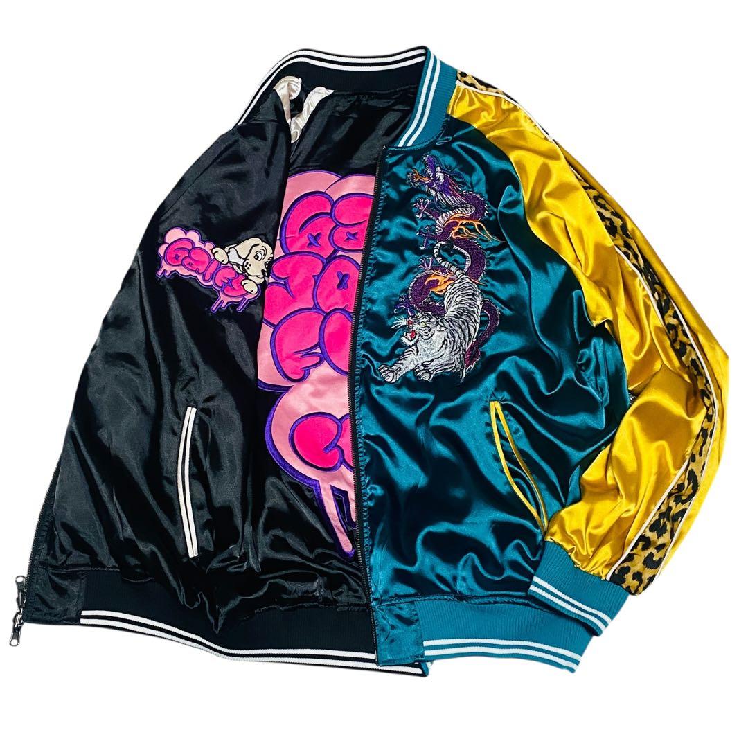 【即完品】GALFY ガルフィ　わんわんヤニカススカジャン　リバーシブル