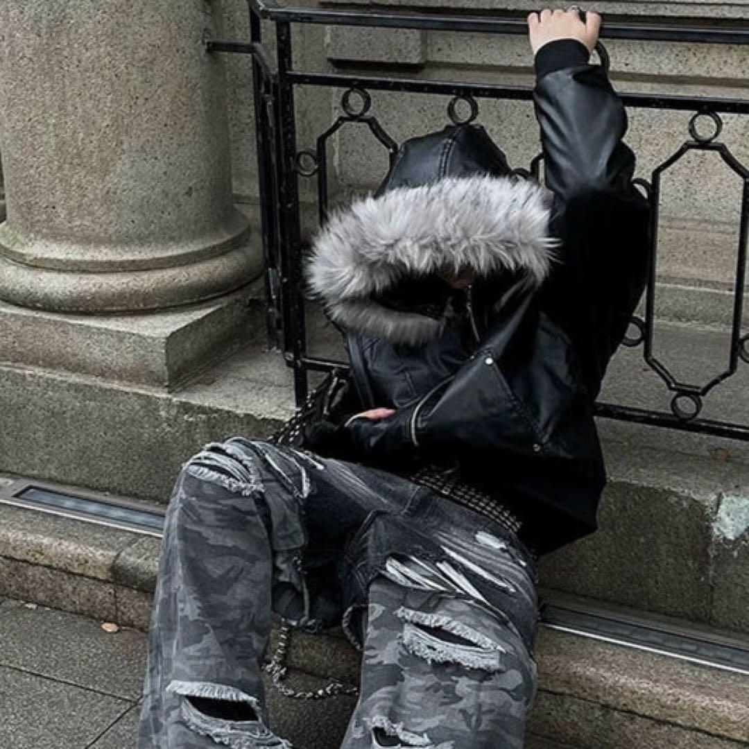 【DARKFOG】ファーレザージャケット