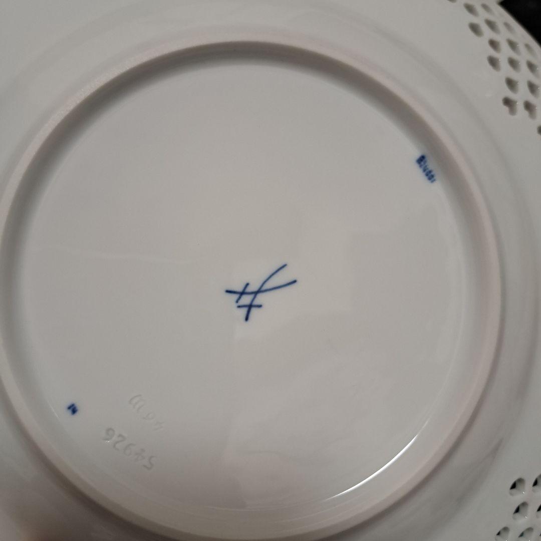 r*o様 【新品未使用箱付き】MEISSEN 青い花　メッシュプレート