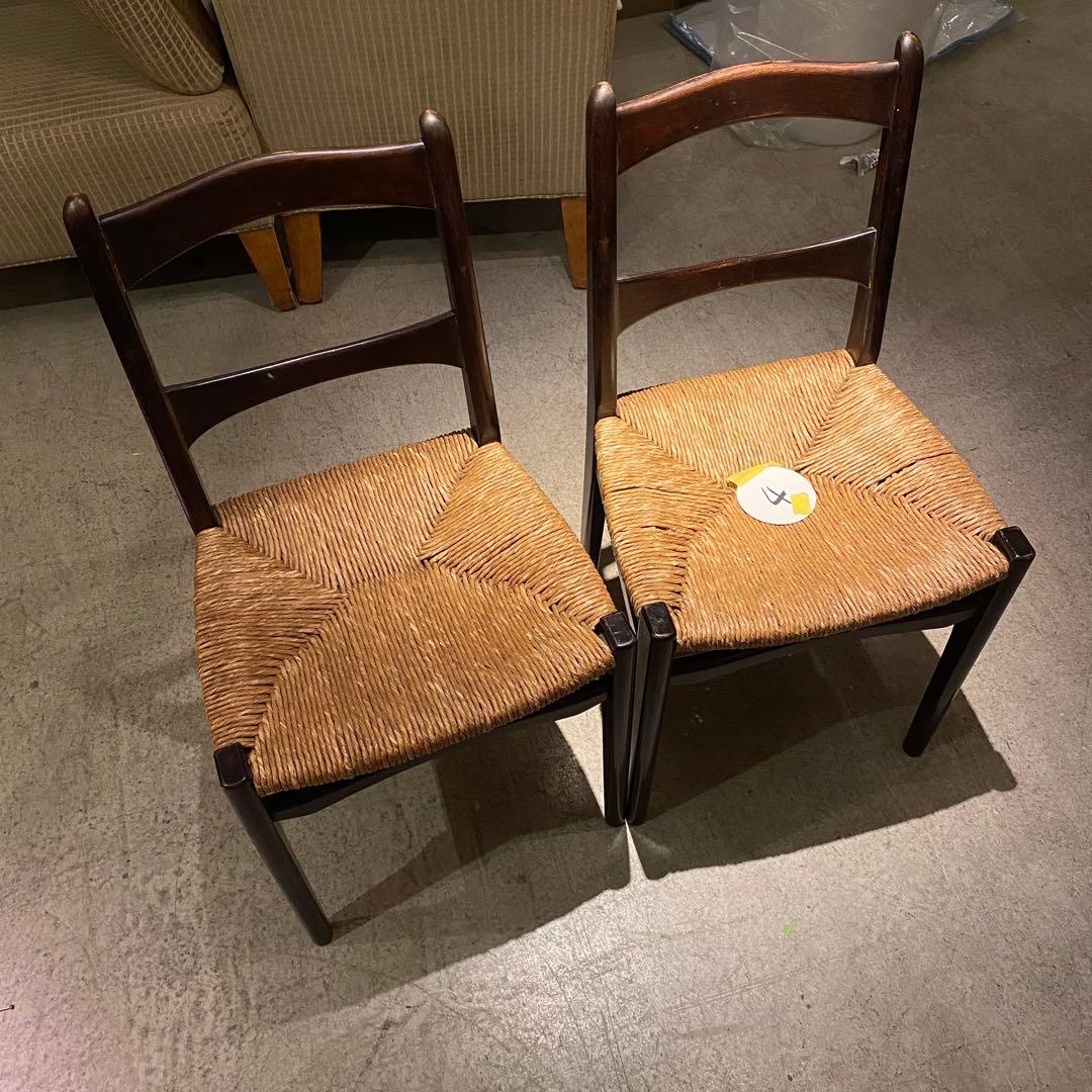 松本民芸家具　椅子　2脚　④