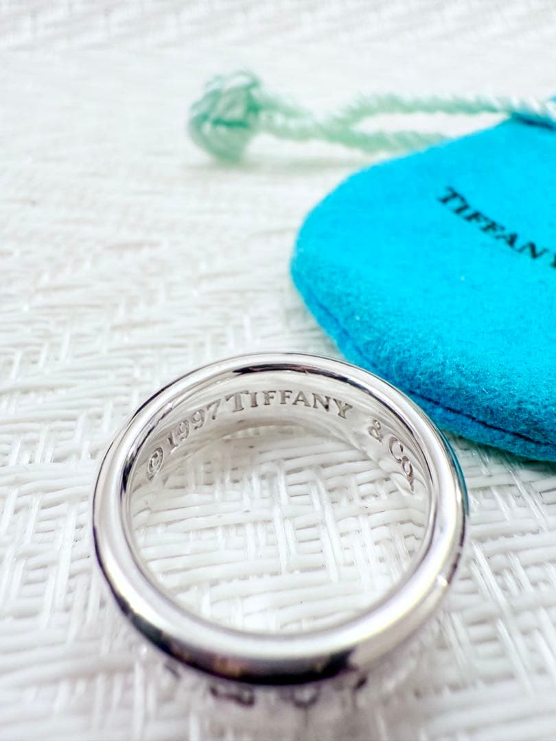 ティファニー　ナローリング　指輪　13号　研磨済み　1837 TIFFANY