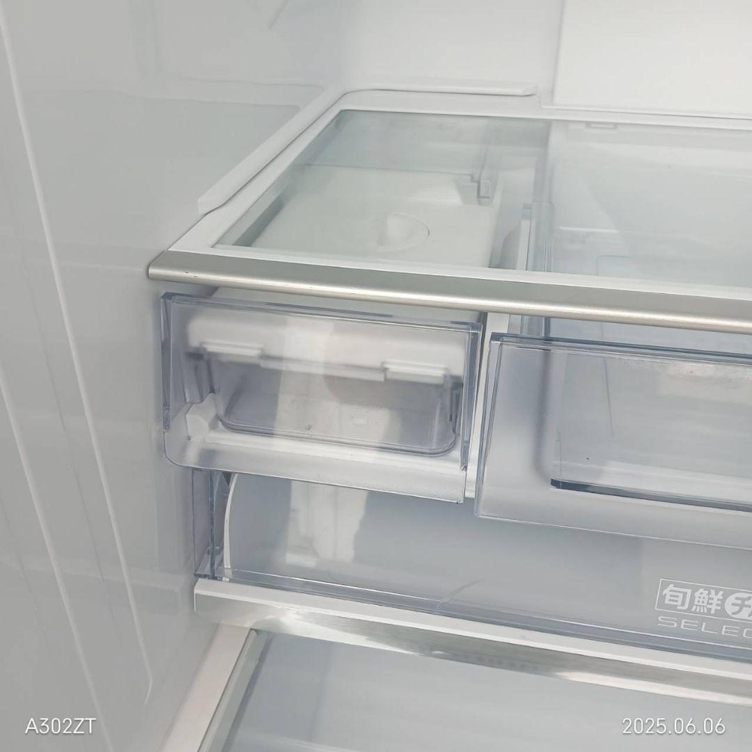 1926設置まで対応 　アクア　大型冷蔵庫　木目モデル　430L