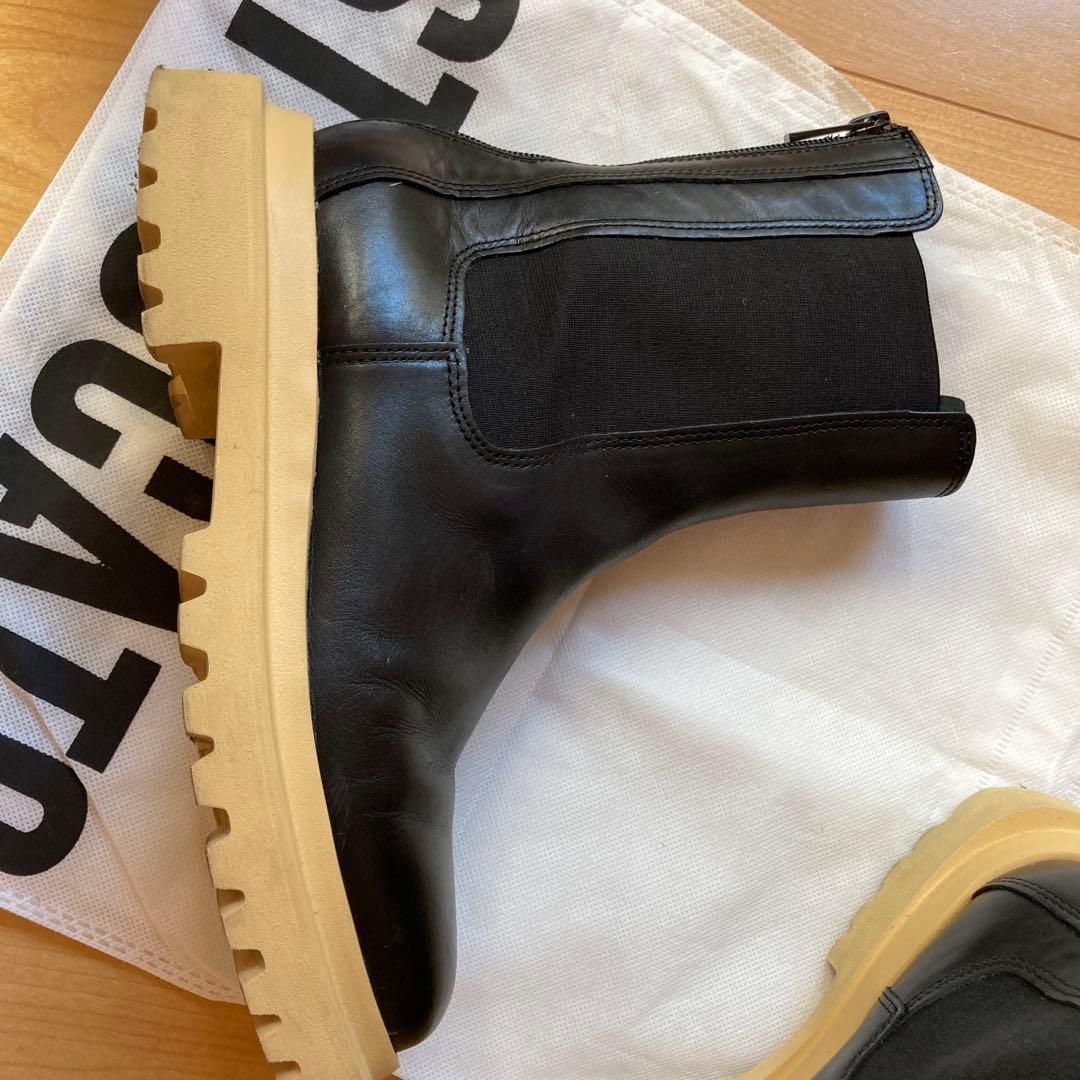 STACCATO サイドゴアレザーポップブーツ　スタッカート24.5cm