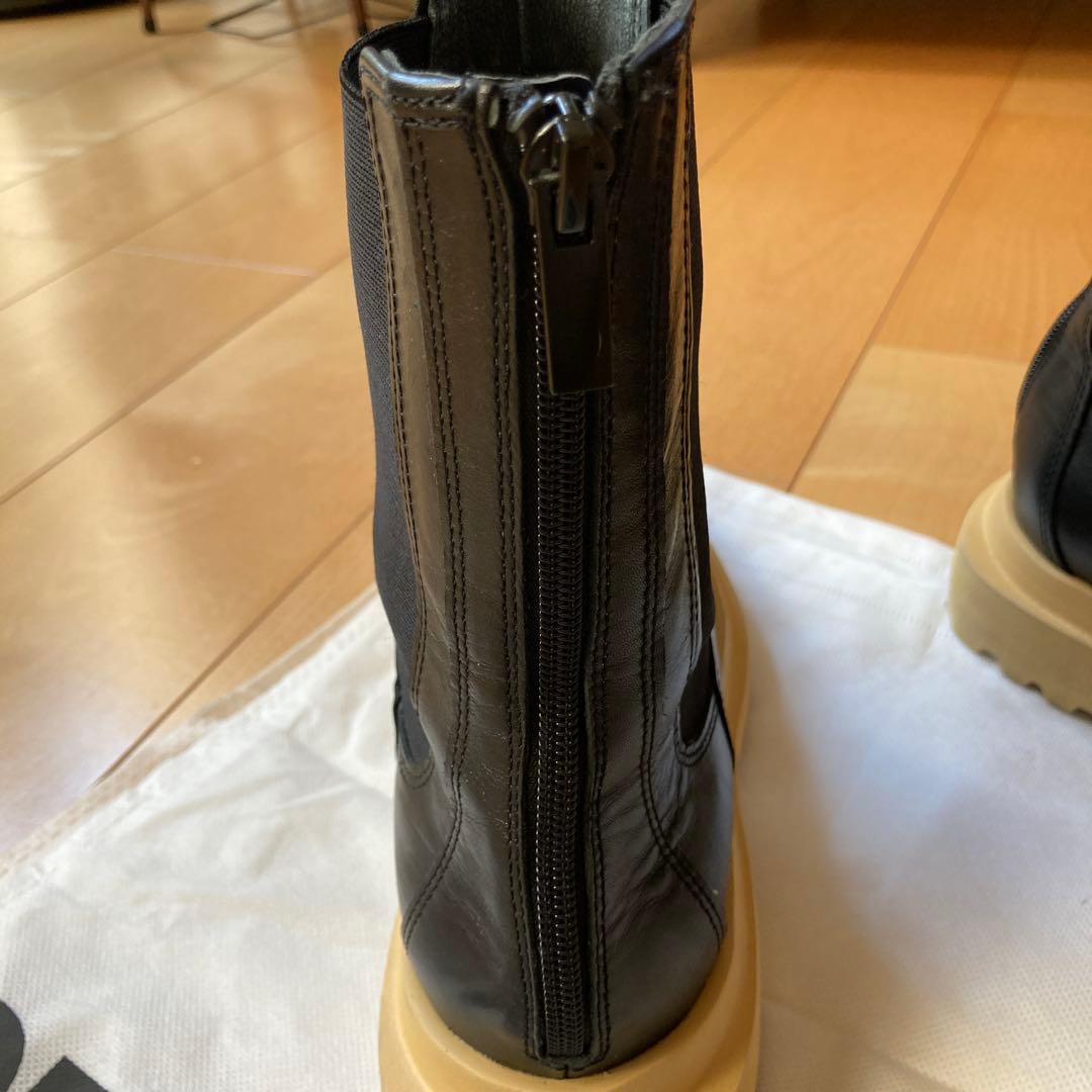 STACCATO サイドゴアレザーポップブーツ　スタッカート24.5cm