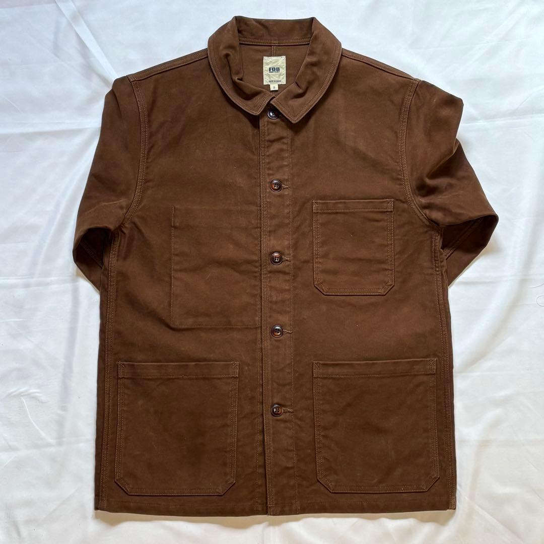 【美品】FOB コットンジャケット Mサイズ 茶色 日本製