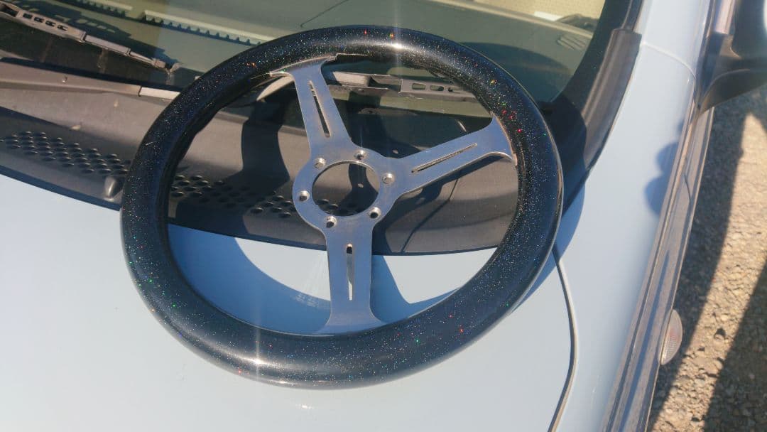 と*し様 ウッドステアリング ハンドル