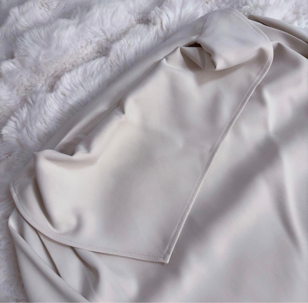 anuans スカーフドレープブラウス