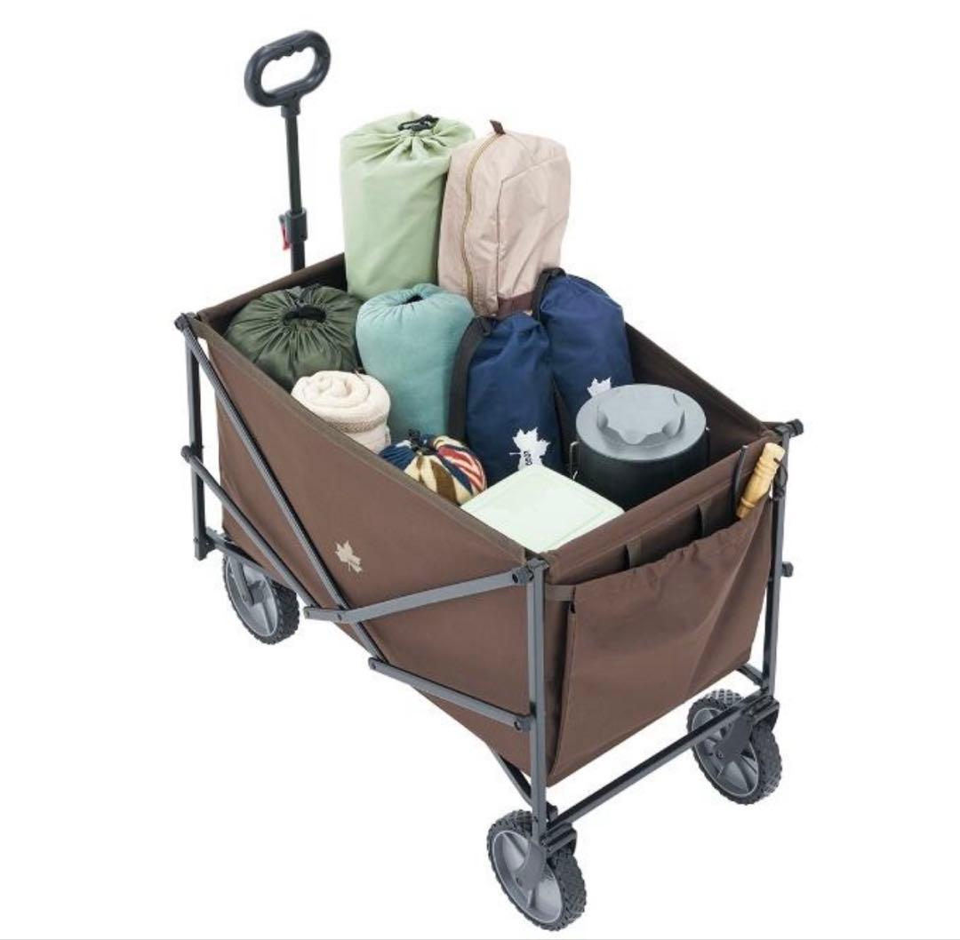 ロゴス キャリーカート 120L ブラウン