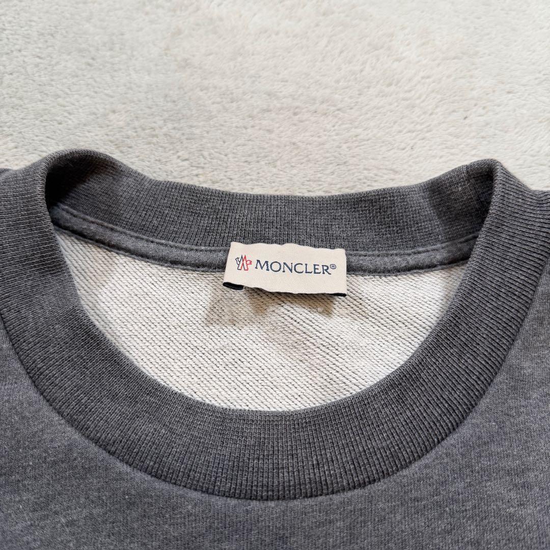 モンクレール　マグリア　スウェットトレーナー　トリコロールライン　グレー　L
