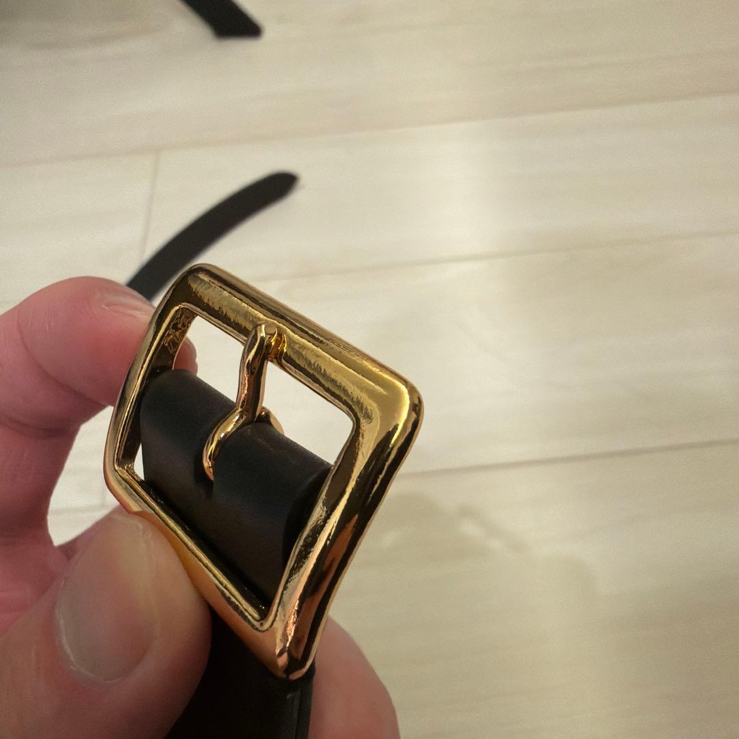 25ss AURALEE スクウェア バックル ベルト レザー