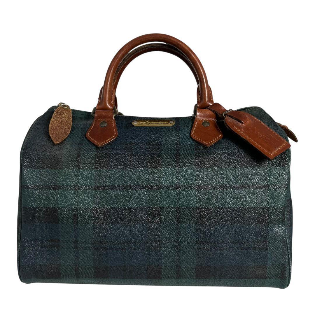 美品　POLO ポロラルフローレン ボストンバッグ　PVC　レザー 7