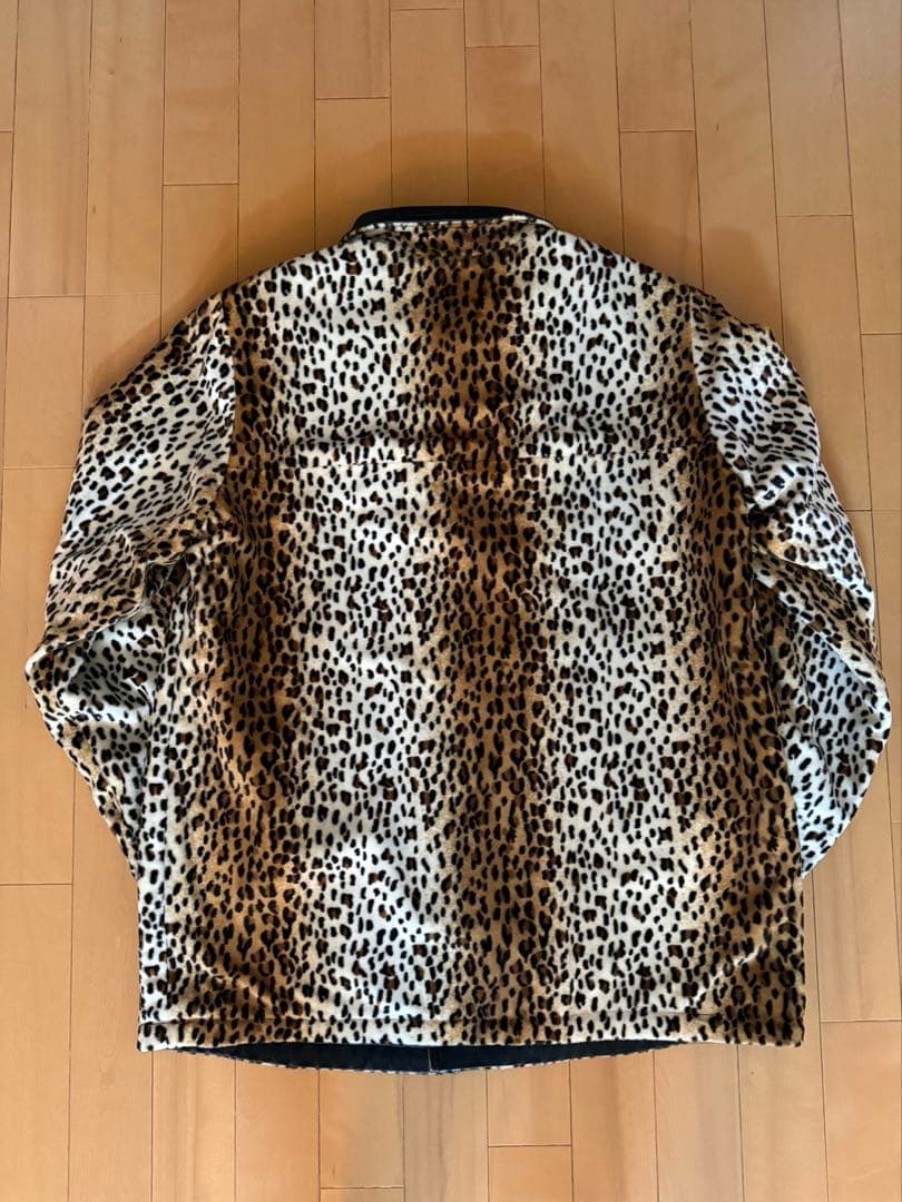 BALMAIN PARIS リバーシブル レオパード×ブラック レザーコート