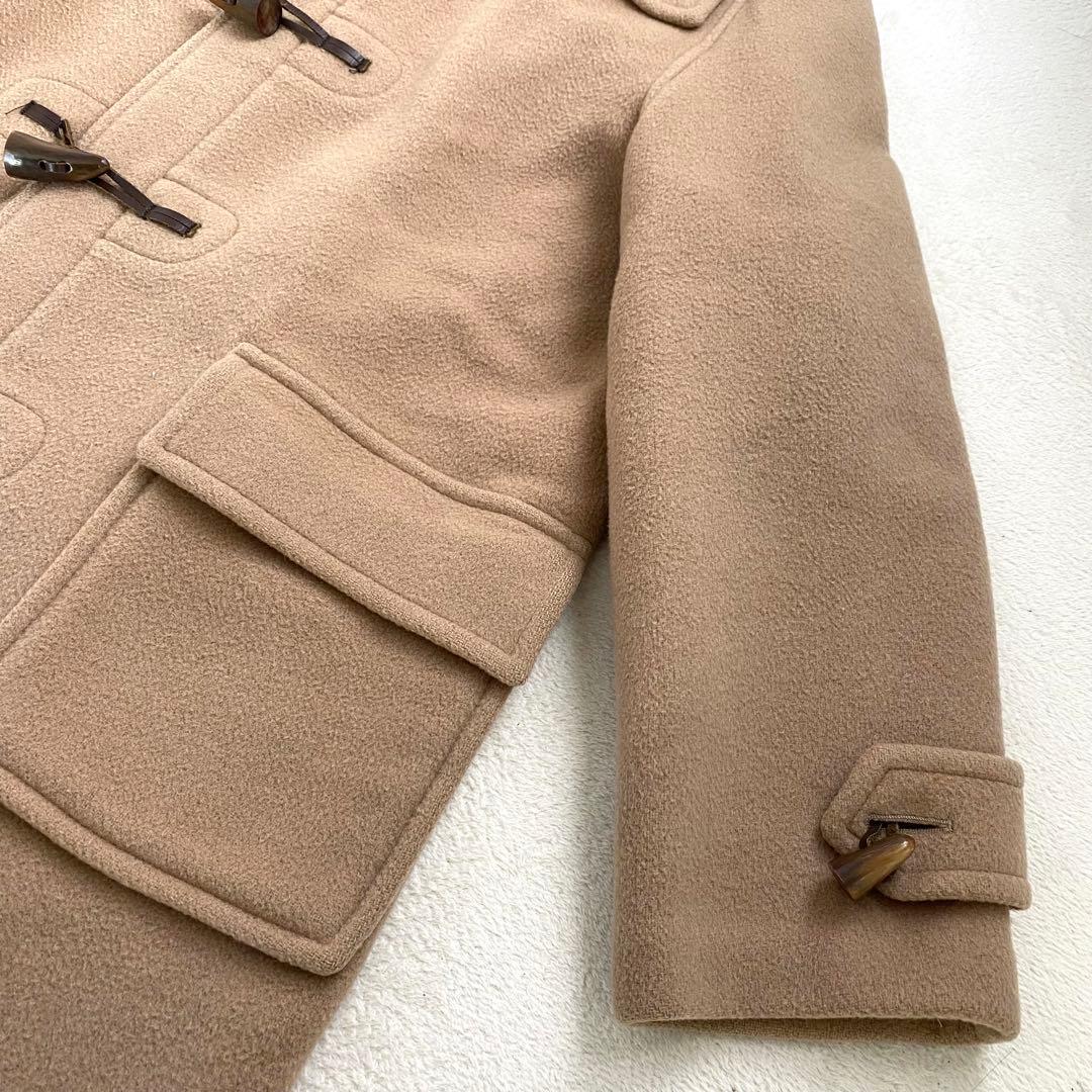 【美品】バーバリー 英国製 ダッフルコート フード ノバチェック ベージュ