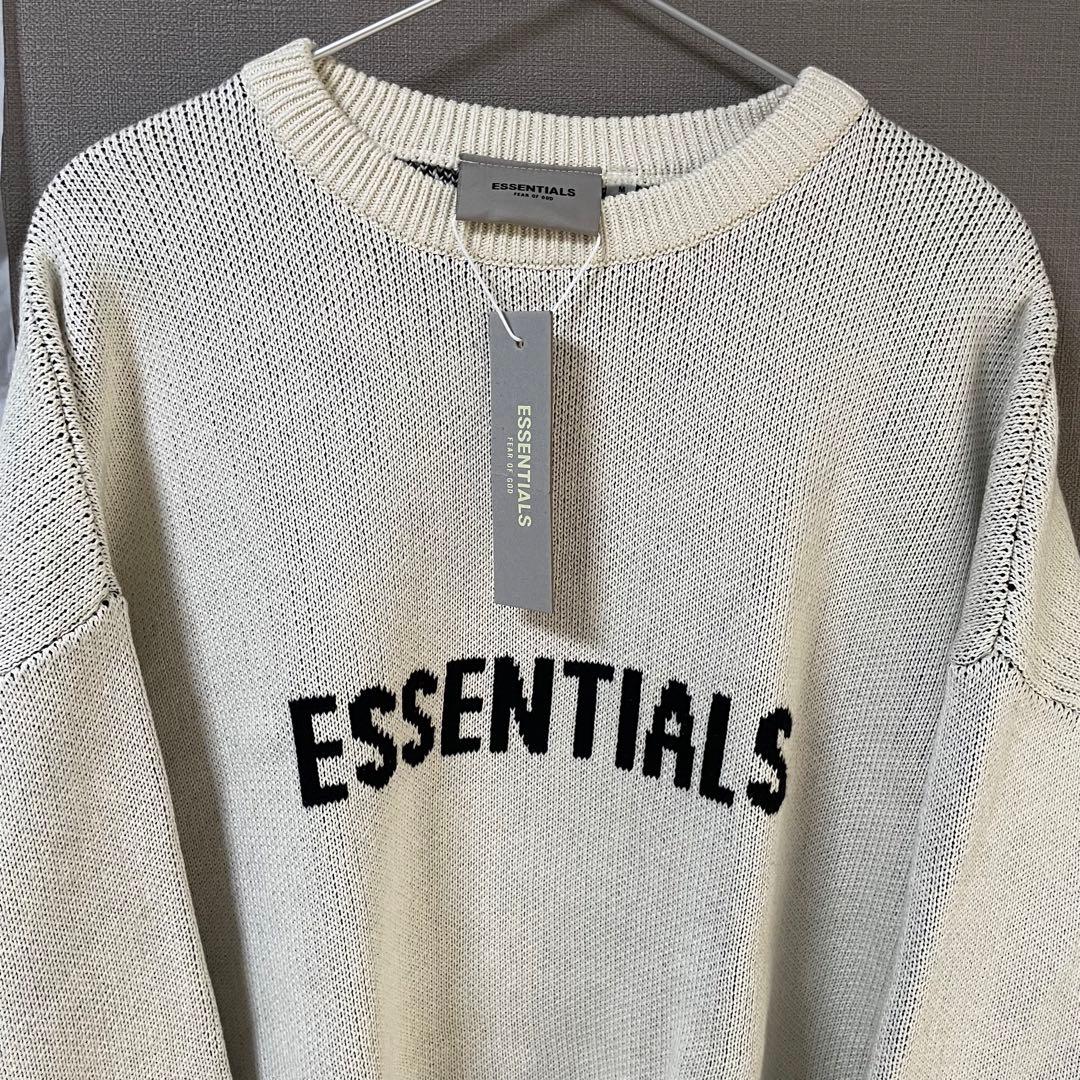 R*2様 ESSENTIALS アイボリー ニットトレーナー　FEAR OF G