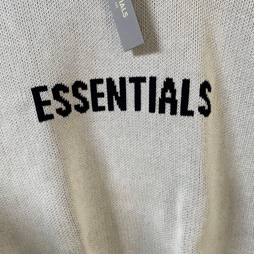 R*2様 ESSENTIALS アイボリー ニットトレーナー　FEAR OF G