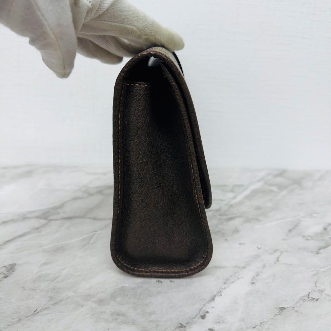 ✨GUCCI✨グッチ✨GG柄✨シェリーライン✨ブラウン✨クラッチバッグ✨