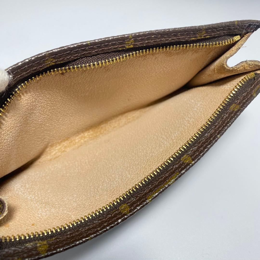 美品　ルイヴィトン ポーチ　ブラウン　モノグラム バケツトート付属ポーチ