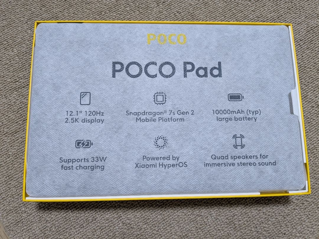 Xiaomi POCO Pad Blue(ペン付き)