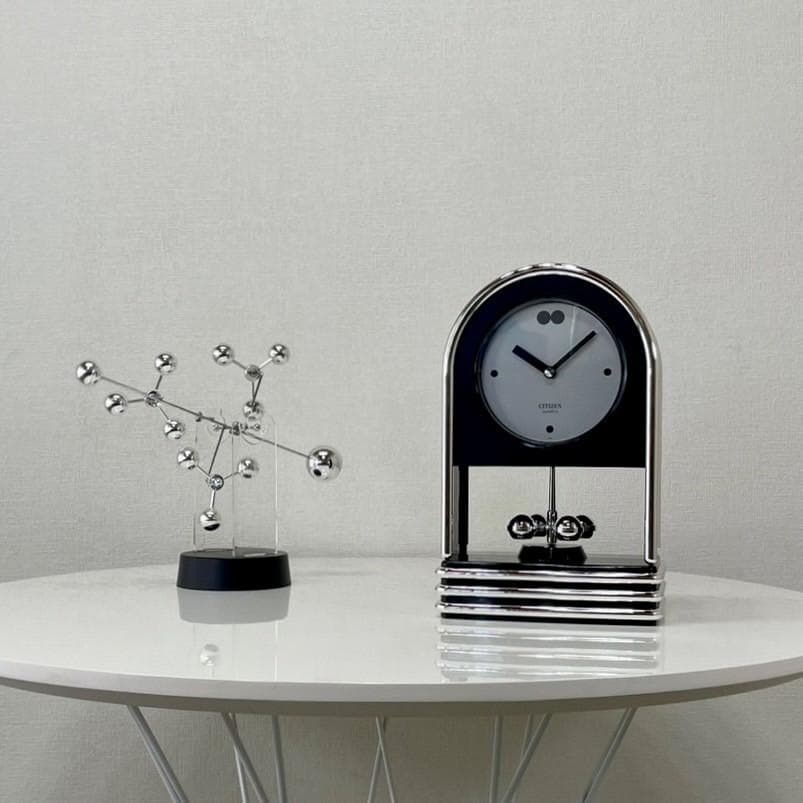 未使用 80's シチズン 置き時計 テーブルクロック モダン ヴィンテージ