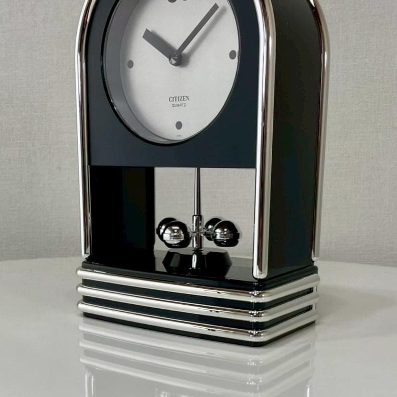 未使用 80's シチズン 置き時計 テーブルクロック モダン ヴィンテージ