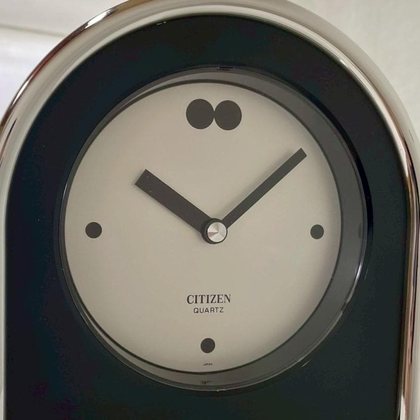 未使用 80's シチズン 置き時計 テーブルクロック モダン ヴィンテージ