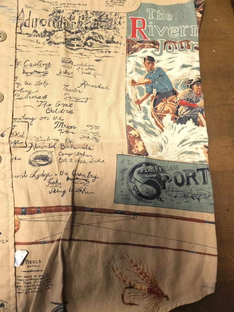 送料無料/美品Polo by Ralph Lauren プリントシャツ Mサイズ