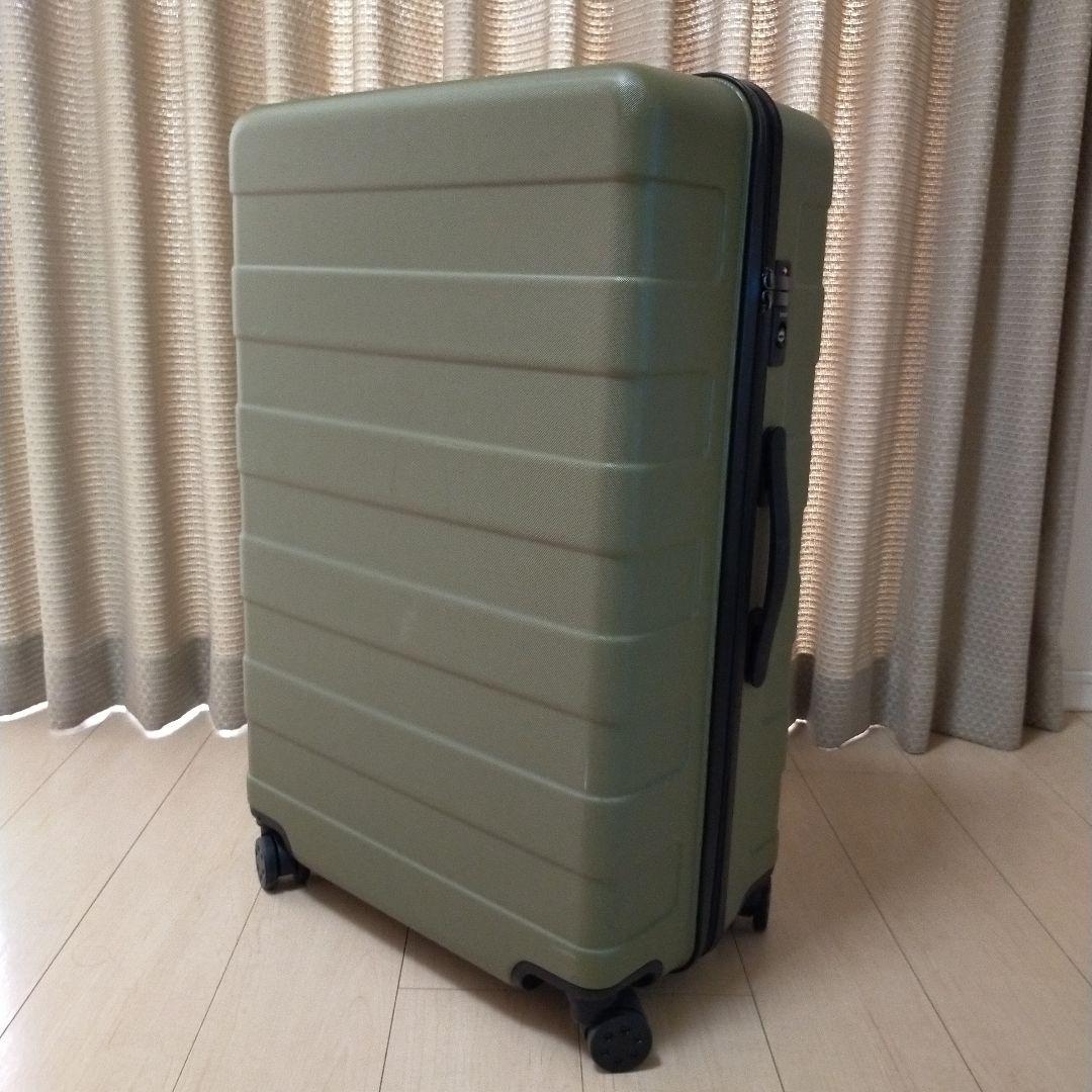 無印良品ハードキャリー87L限定色カーキ 4輪