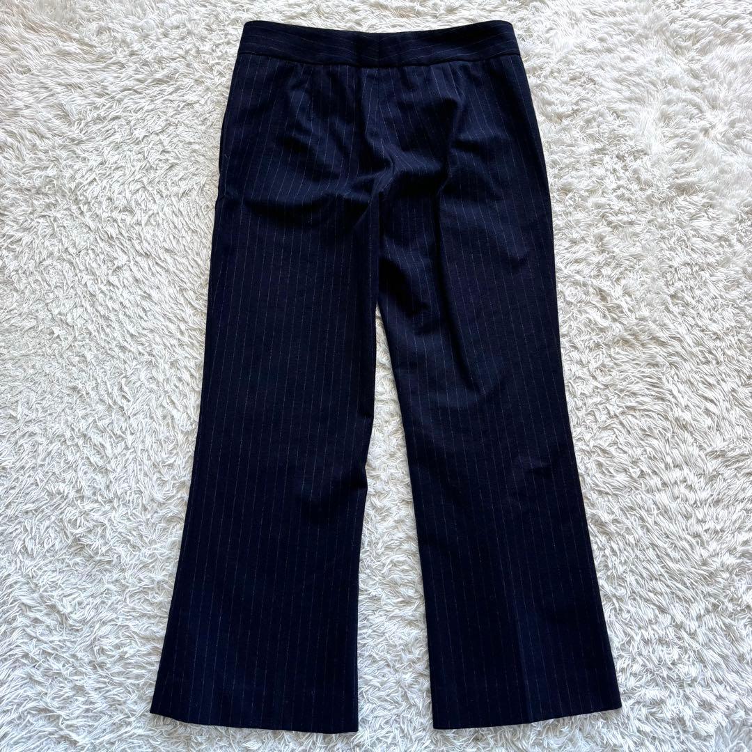 極美品　ヒューゴボス　ビジネス　パンツ　スーツ　セットアップ　カシミヤ　ネイビー