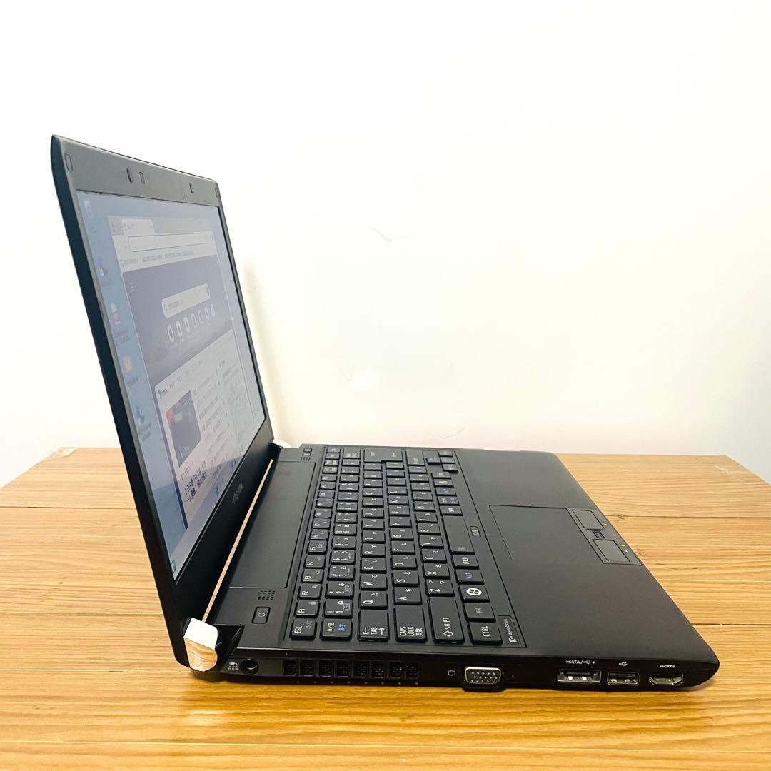 東芝ブラックi5 SSD薄型軽量モバイルノートPC Windows11オフィス