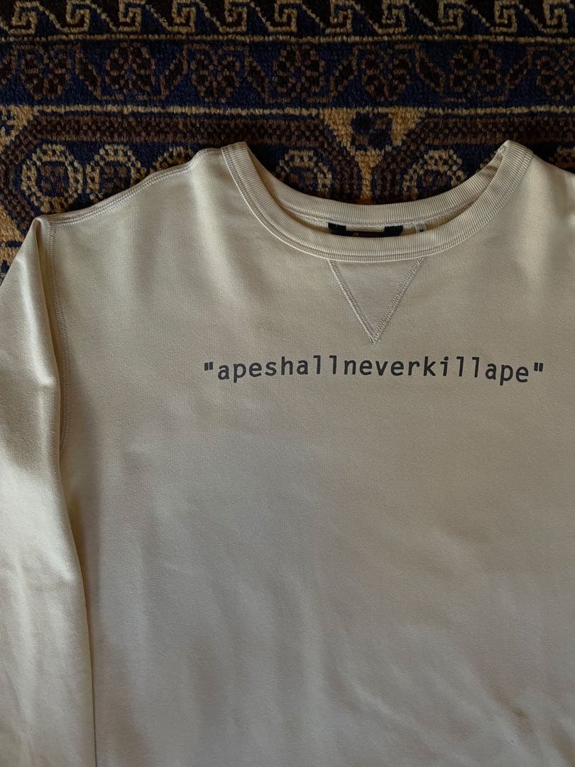 希少 90s A BATHING APE A.S.N.K.A. SWEAT