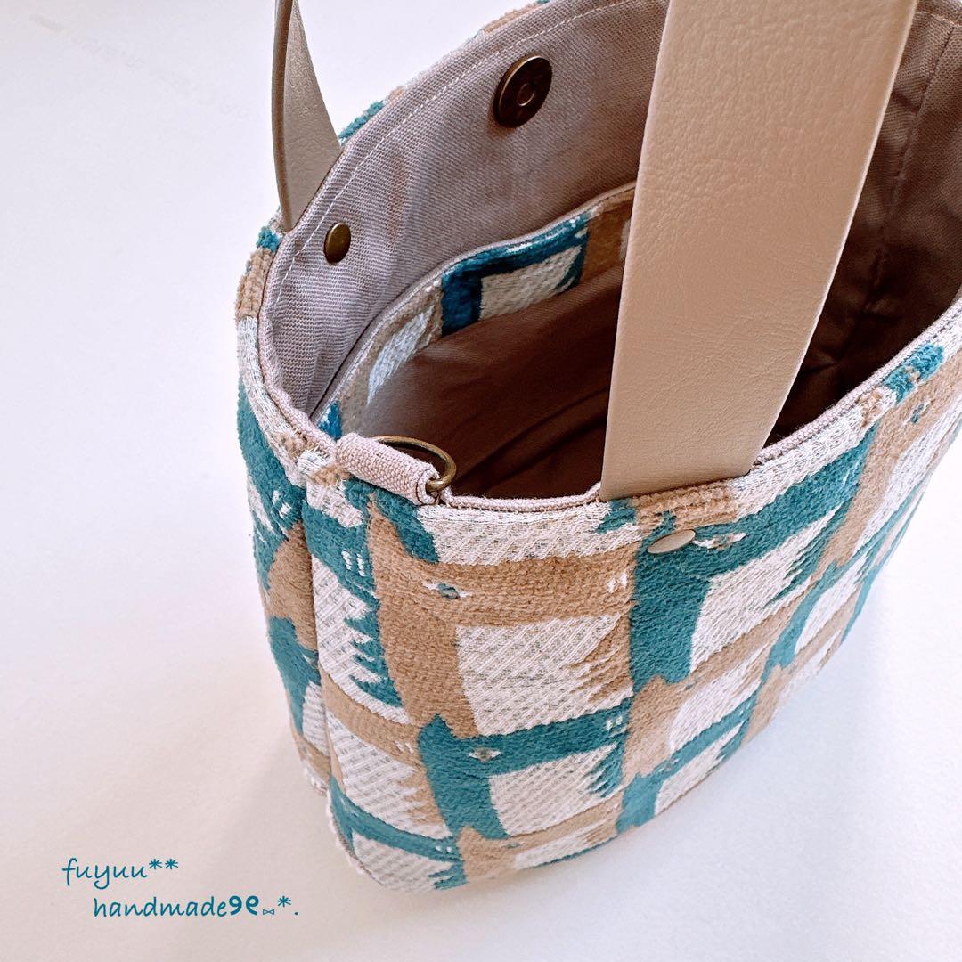 ハンドメイドꕤ︎︎ベルバッグ ミナペルホネン thoroughbred タンバリン