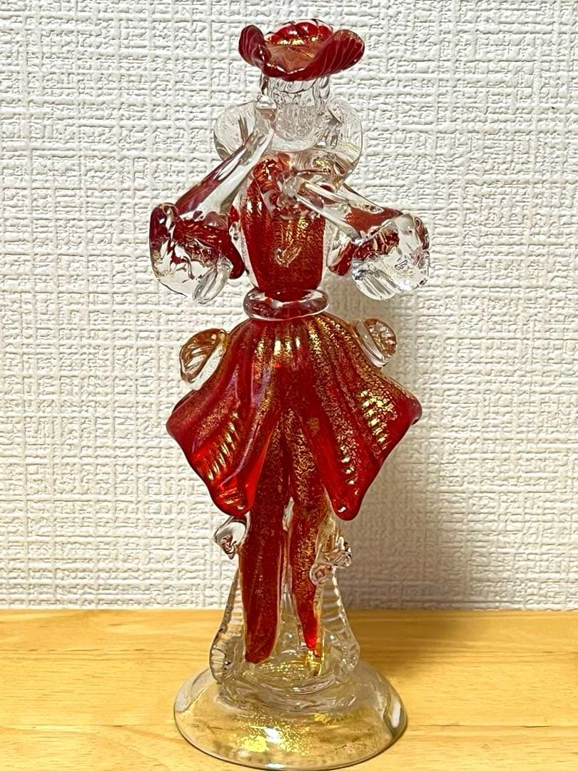 【希少・美品】ベネチアンガラス フィギュリン 人形 ヴェネチアン アンティーク