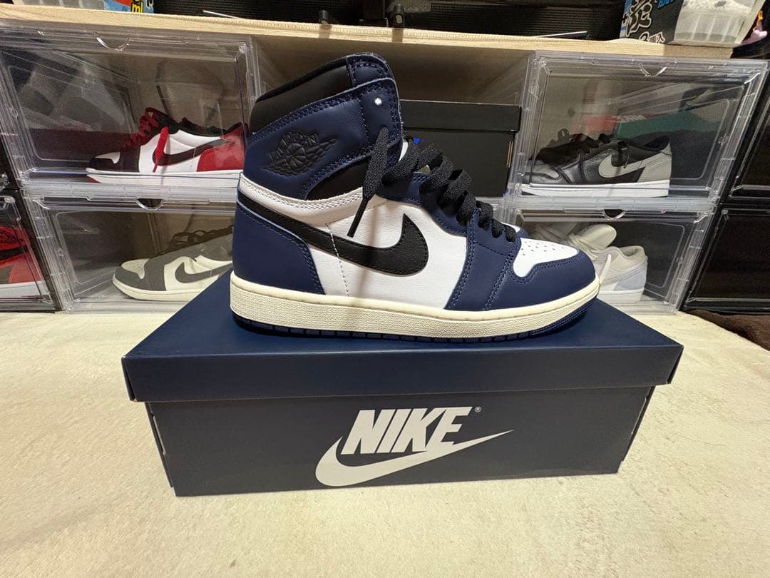 靴 Air Jordan 1 Midnight Navy