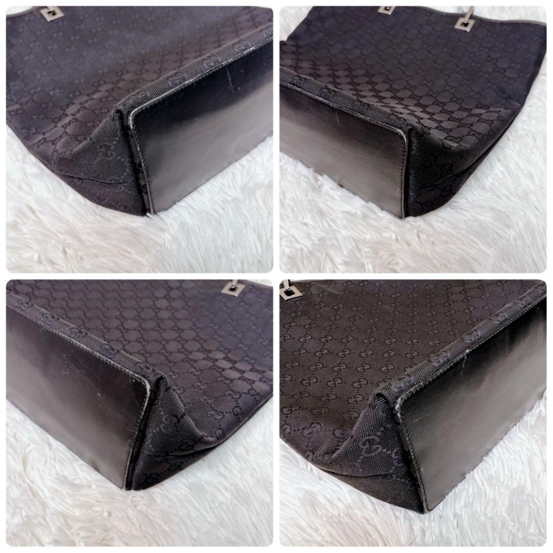 GUCCI グッチ トートバッグ ハンドバッグ 肩掛け GGキャンバス バケツ型