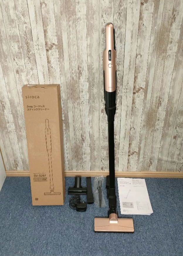 美品 siroca 2wayコードレススティッククリーナー SV-S281
