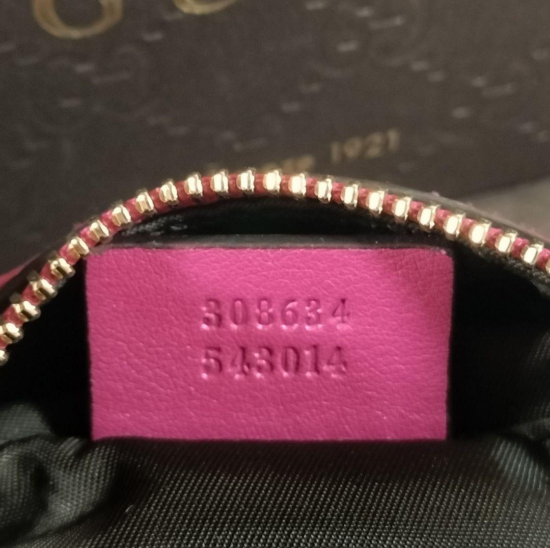 【美品】GUCCI ソーホー コスメポーチ エナメル ピンク タッセル