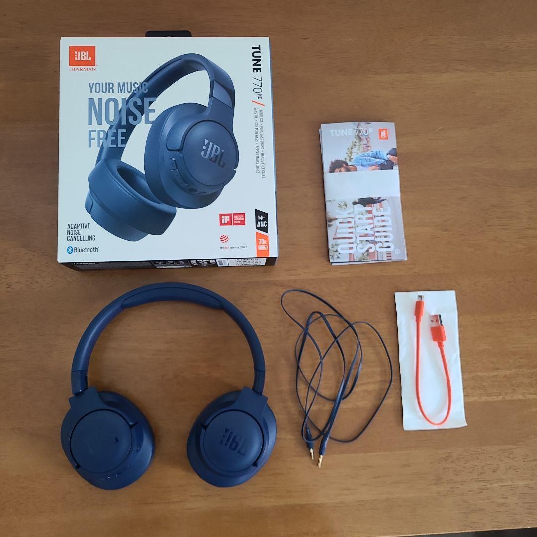 JBL TUNE 770NC ワイヤレスヘッドホン ブルー