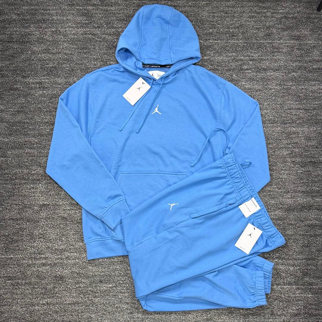 L ナイキ　ジョーダン　スウェット　上下 セットアップ　水色　パーカー　パンツ