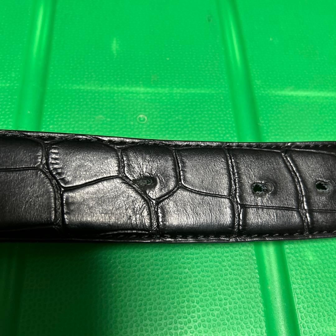 LOUIS VUITTON ブラックレザーベルト 100